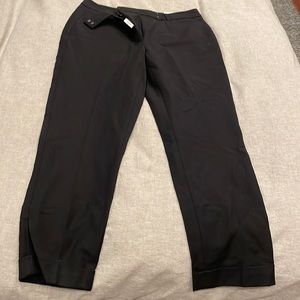 Slim crop black size 4R pants . White House black market .